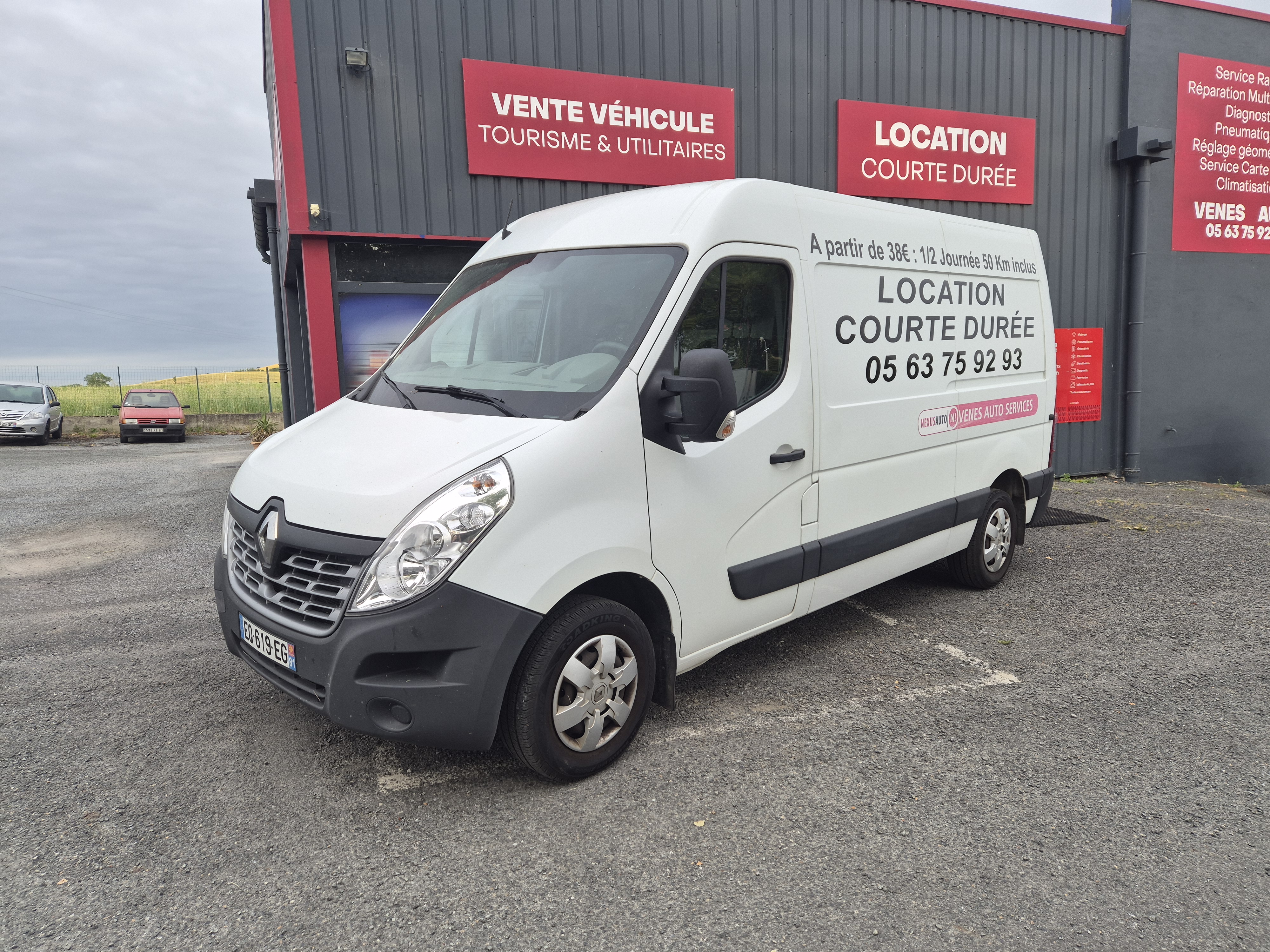 Véhicule disponible en location courte durée