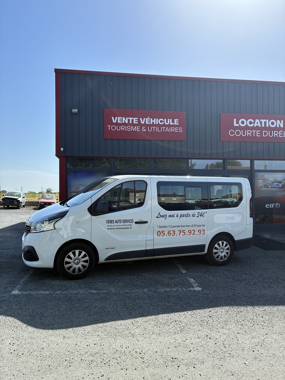 Véhicule disponible en location courte durée